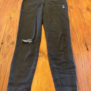 Spanx black ankle skinny jeans